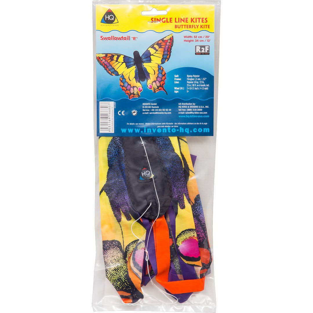 Invento Drachen Butterfly Kite Swallowtail R Einleiniger Kinderdrachen als Schmetterling