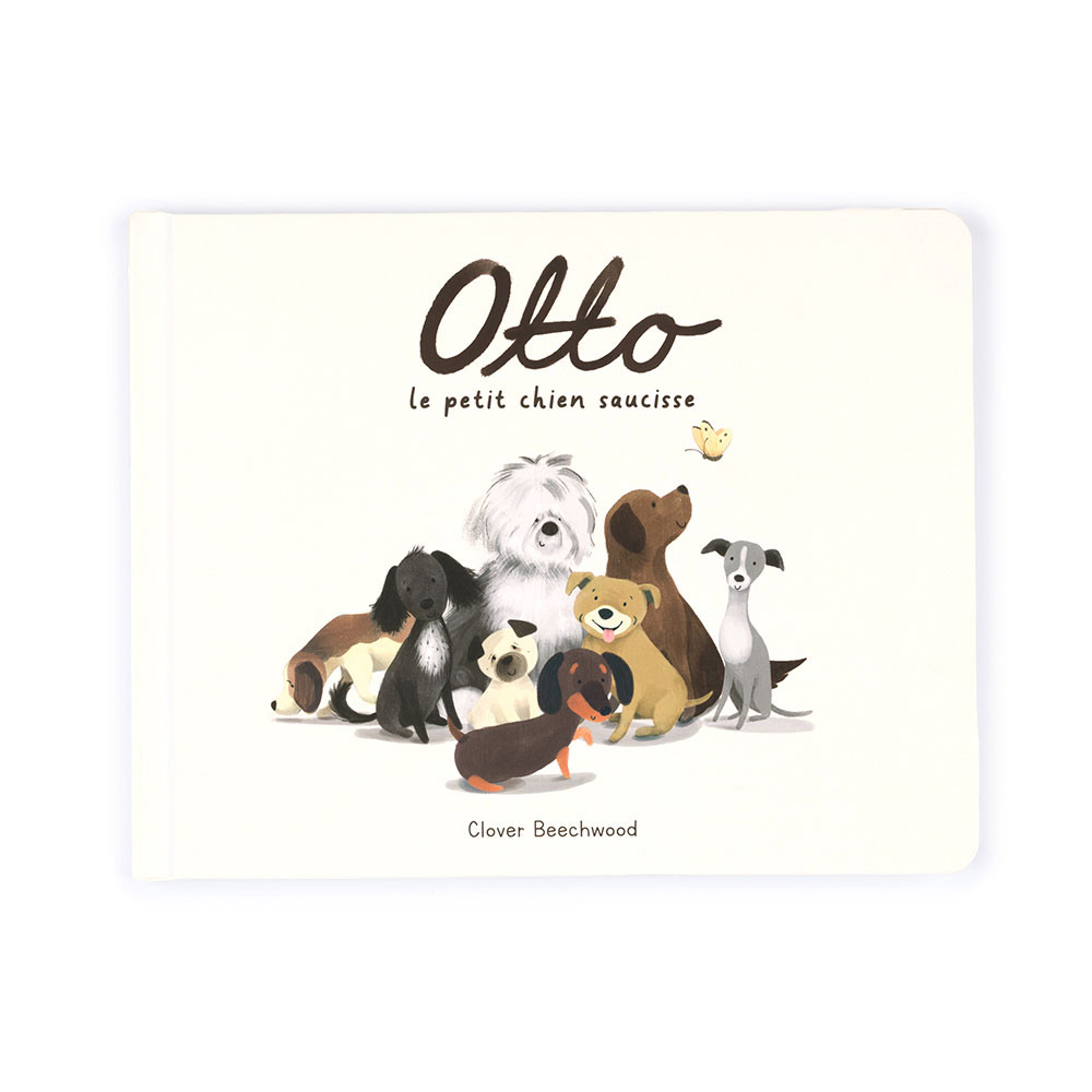Jellycat Buch Otto Le Petit Chien Saucisse Livre