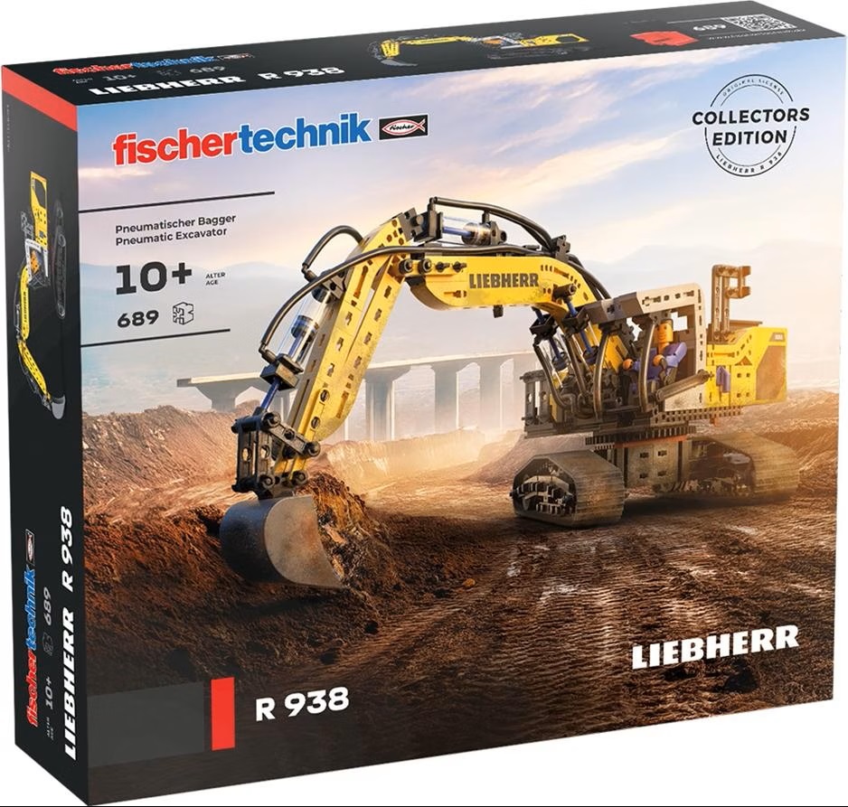 Fischertechnik Bausatz Liebherr R939 Pneumatischer Bagger ab 10 Jahren 