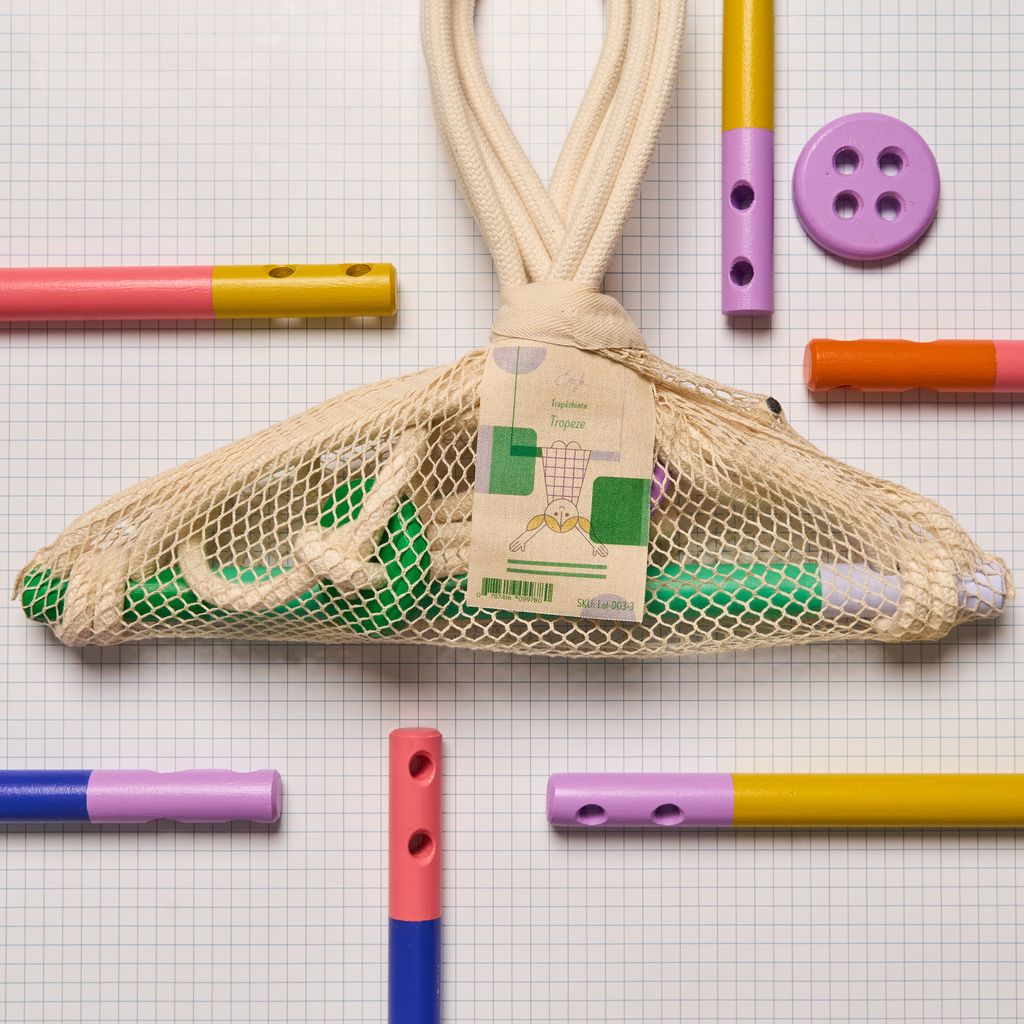 Eperfa Indoor Turn-Trapez grün für Kinder