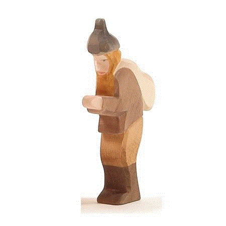 Ostheimer Holzfigur Knecht Ruprecht aus Holz