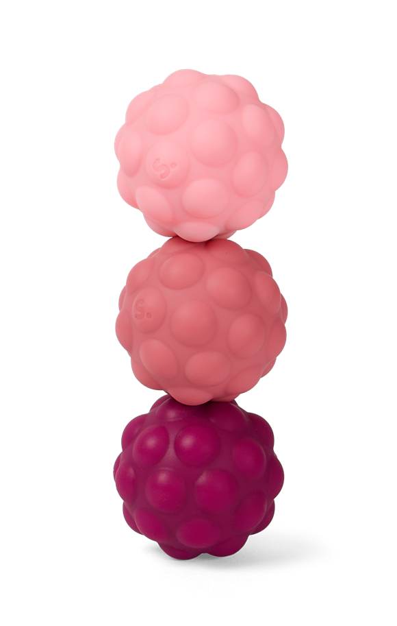 SPEKS Fidget Magnets ODDs Purple Bumps 3 Magnetkugeln mit Silikonhülle