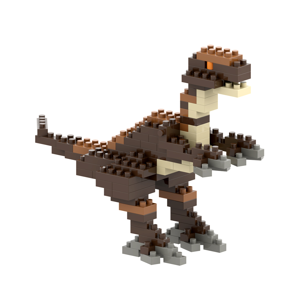Brixies Velociraptor 116 Mini-Klemmbausteine