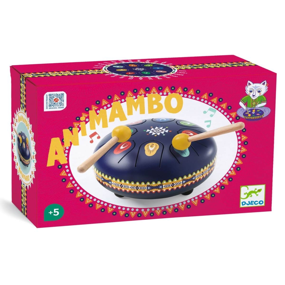 Djeco Animambo Zungentrommel blau Tongue Drum Handpan