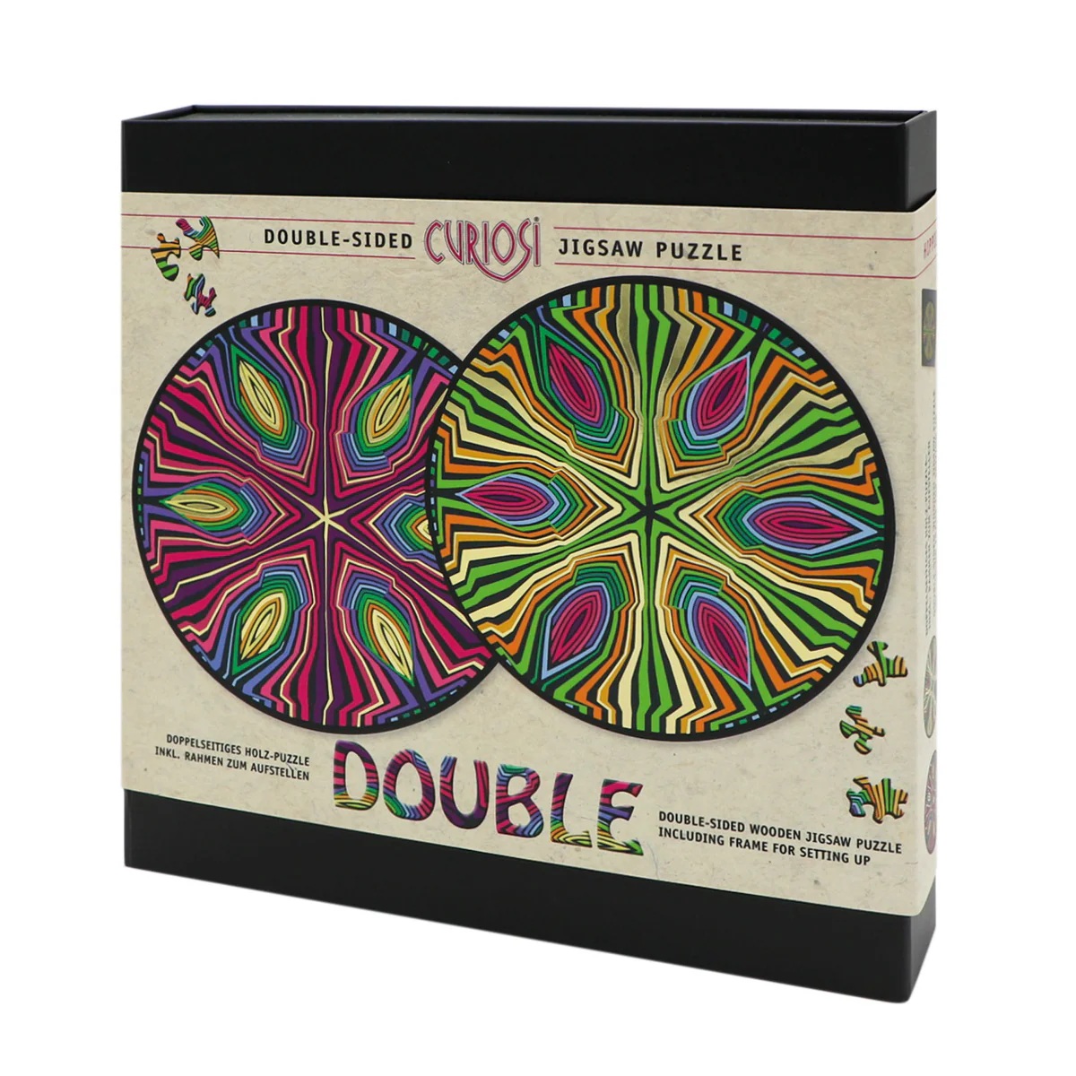 Curiosi Double Puzzle Hippie Gold mit Tablett