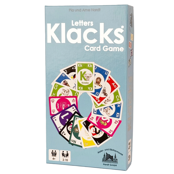 Kartenspiel Letters Klacks Buchstabenspiel englisch