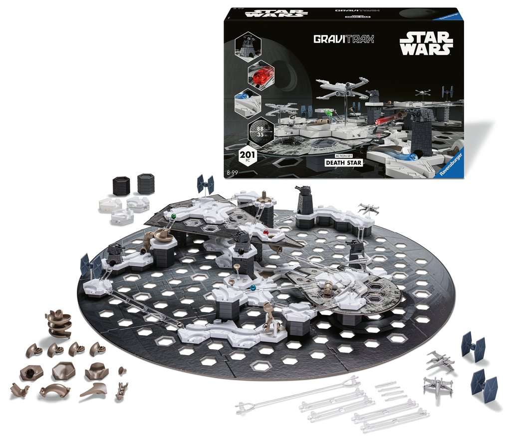 Ravensburger GraviTrax Action-Set Death Star Auslaufmodell, leichte Karton-Lagerschäden, Inhalt unversehrt