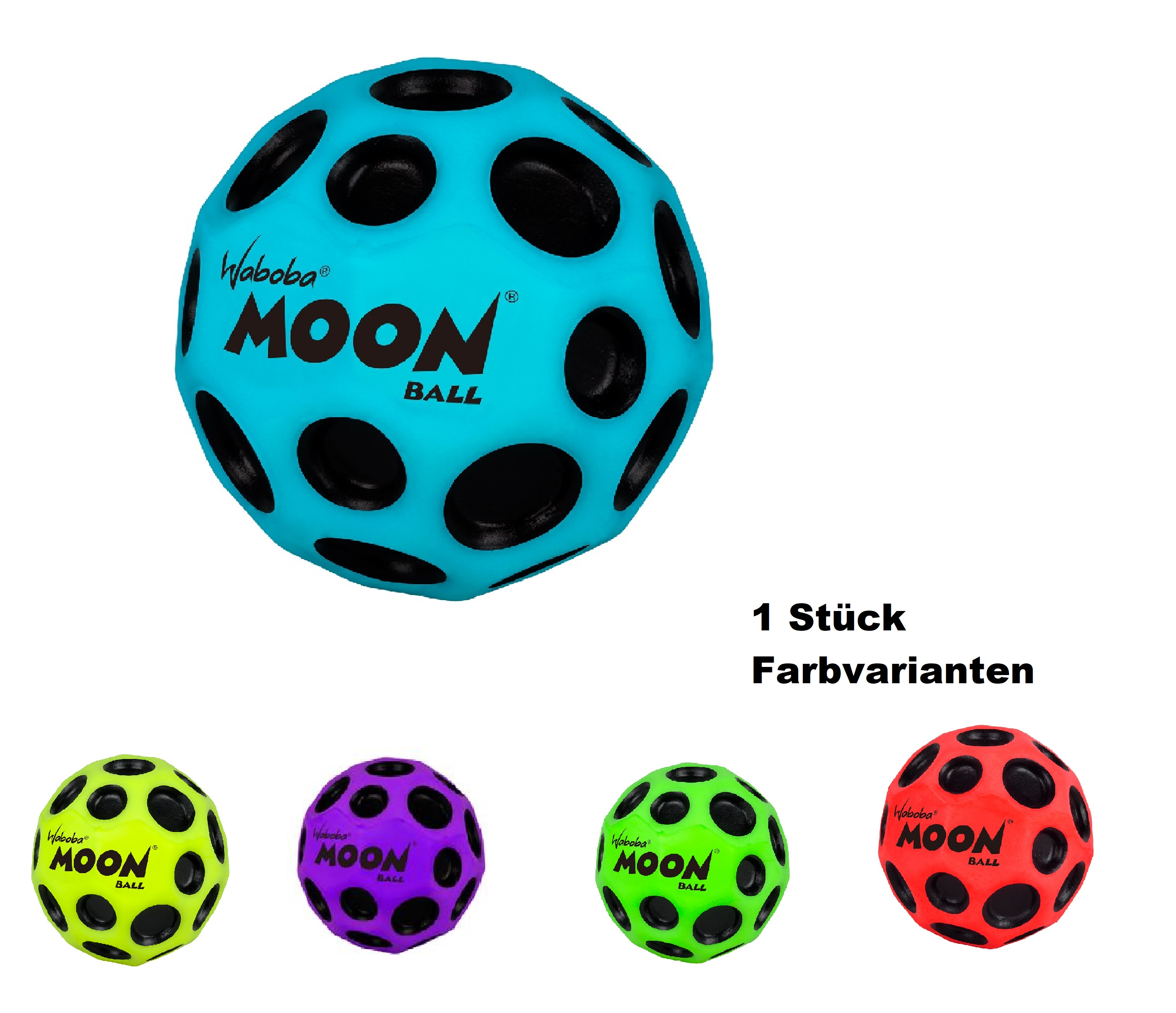 Waboba MoonBall 1 Stück, verschiedenen Farbvarianten