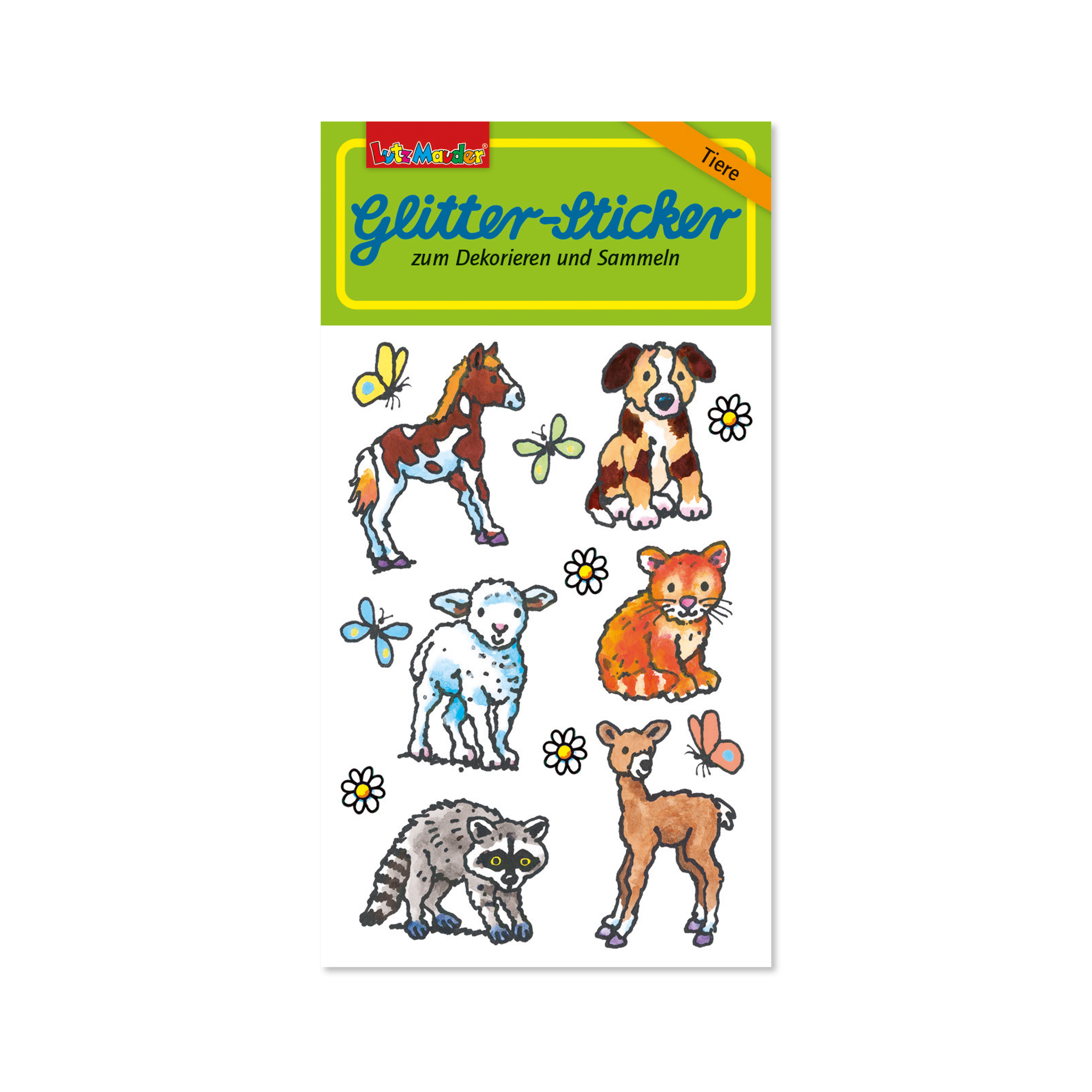 Lutz Mauder Glitter-Sticker Tierbabys