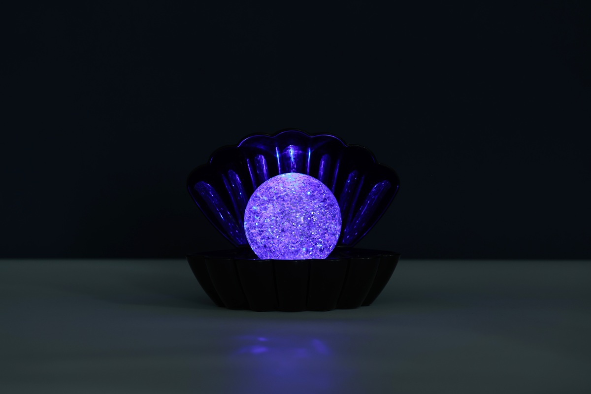 iTotal Muschel-Lampe schwarz