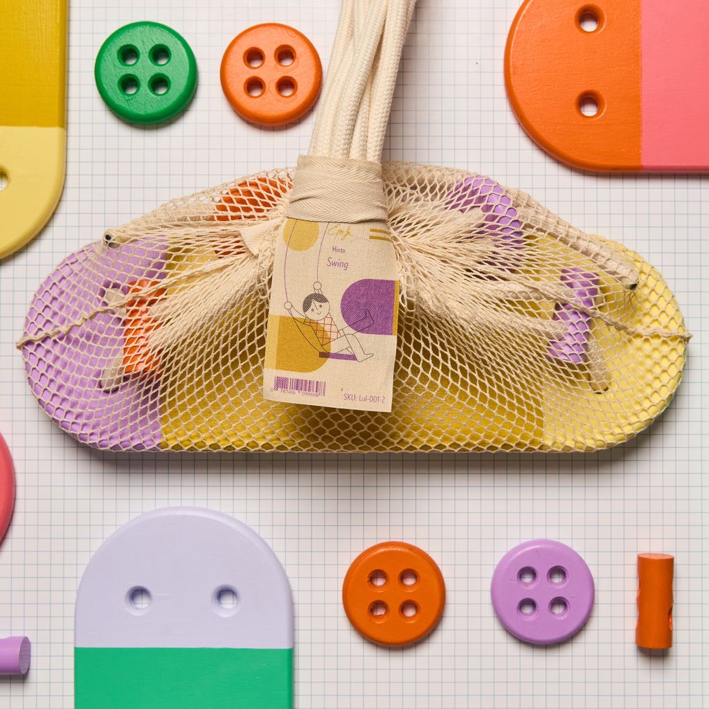 Eperfa Indoor Kinder-Schaukel gelb