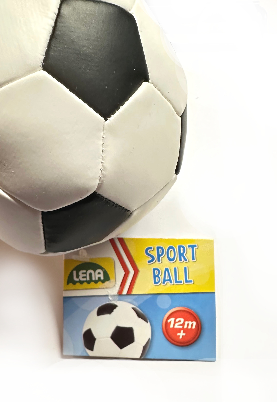 Lena Soft-Fußball 10 cm schwarz-weiß ab 1 Jahr
