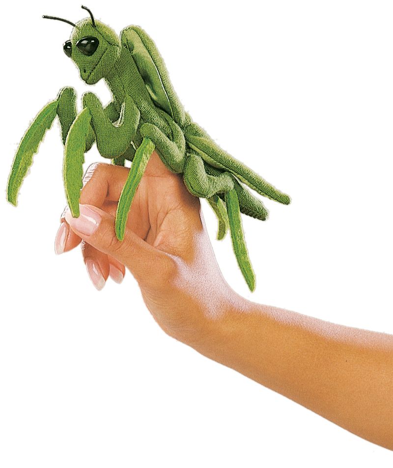 Folkmanis Fingerpuppe Mini Gottesanbeterin / Mini Praying Mantis 