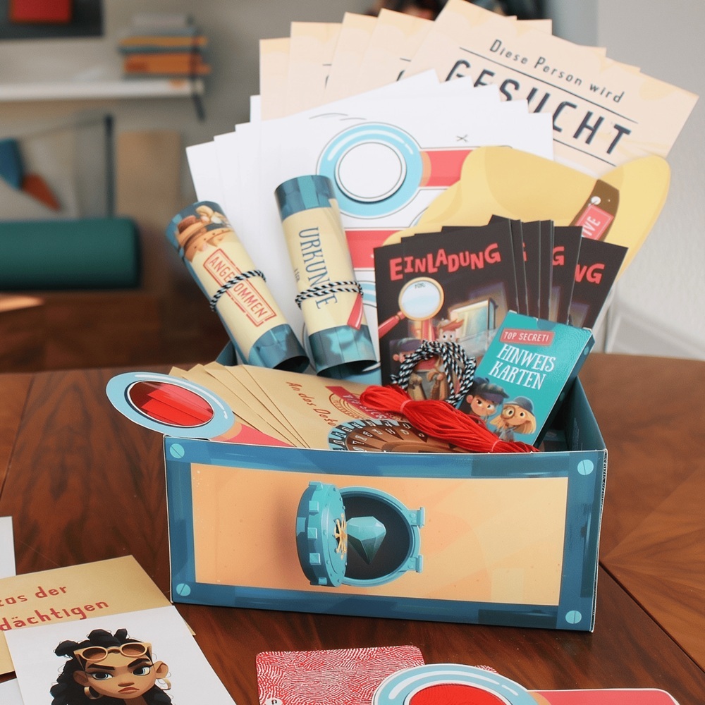 Kids Quest Schnitzeljagd-Box: Detektiv Team für bis zu 10 Kinder