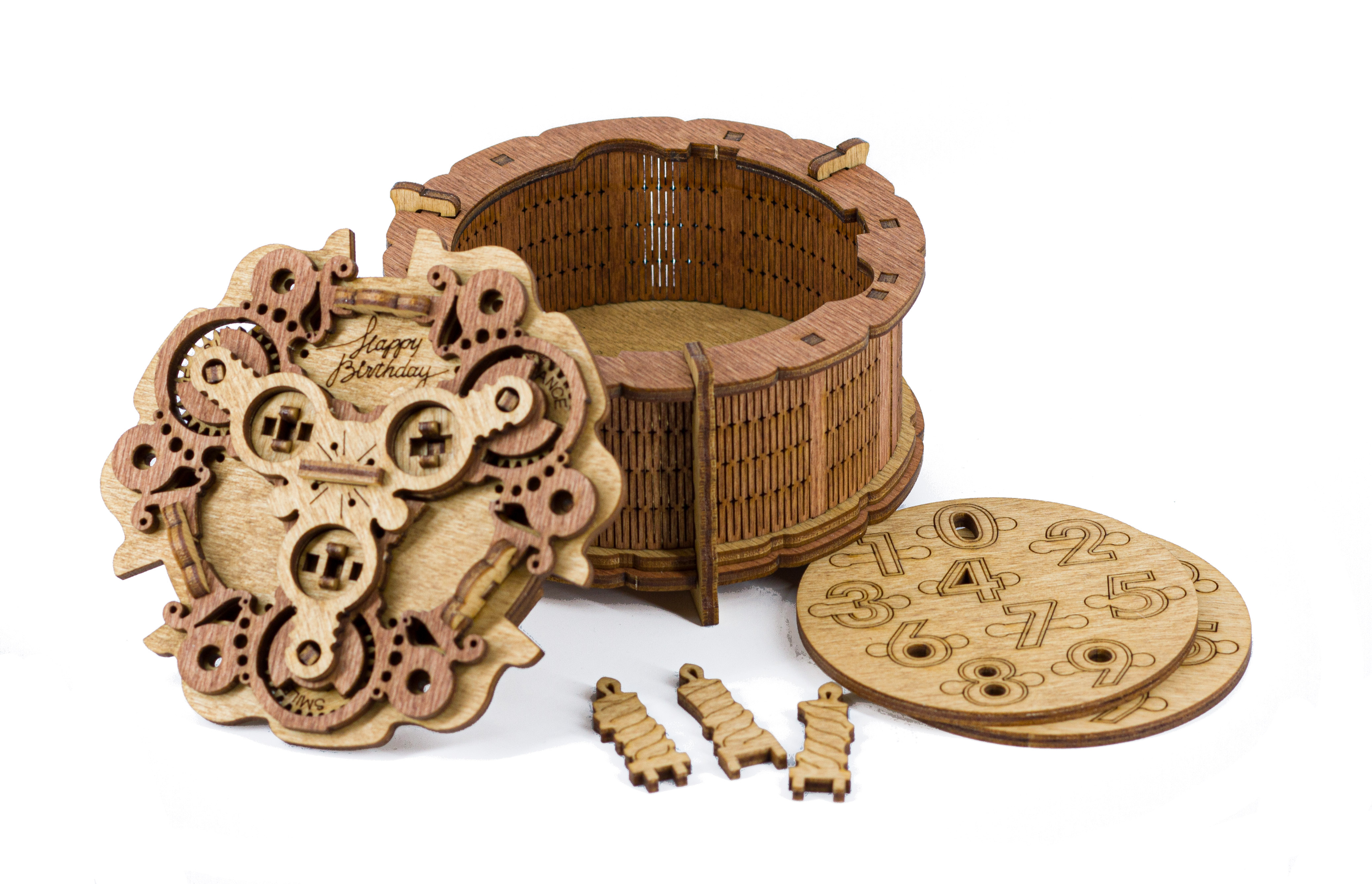 Birthday Cake Gift Puzzle Box - Rätselspiel, Geschenkverpackung