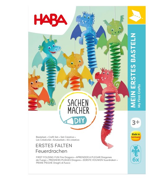 Haba Sachenmacher Bastelset Erstes Falten Feuerdrachen