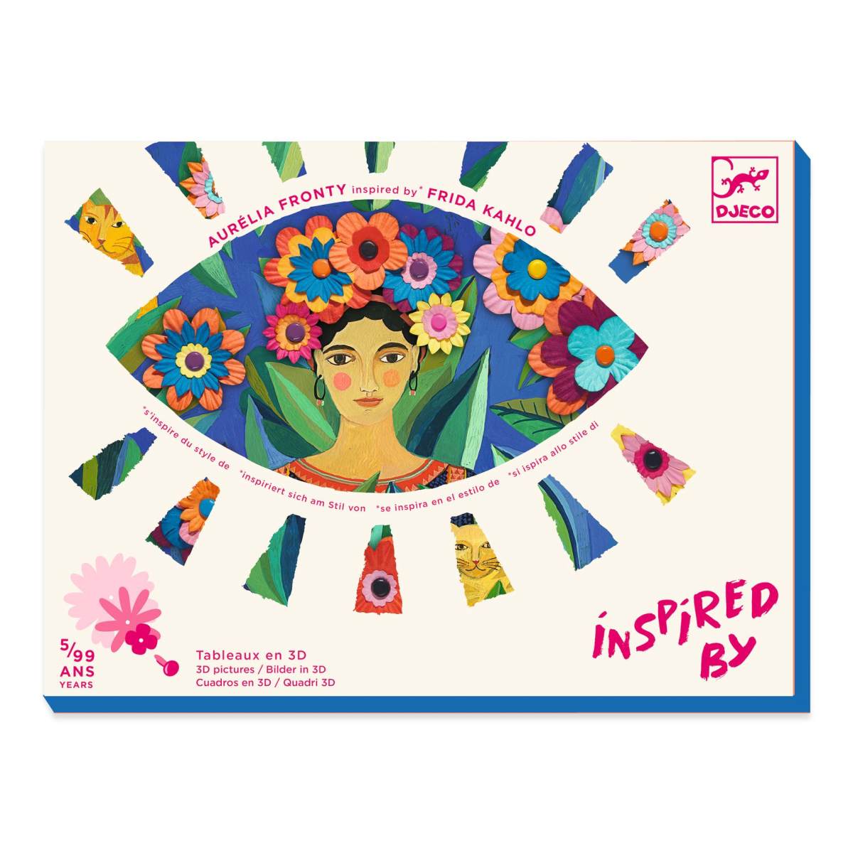 Djeco Aurélia Fronty Inspired by: Frida Kahlo Design-Bastelbuch