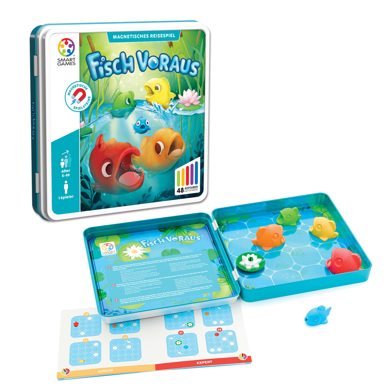 SMARTGames Magnetisches Reisespiel Fisch voraus!