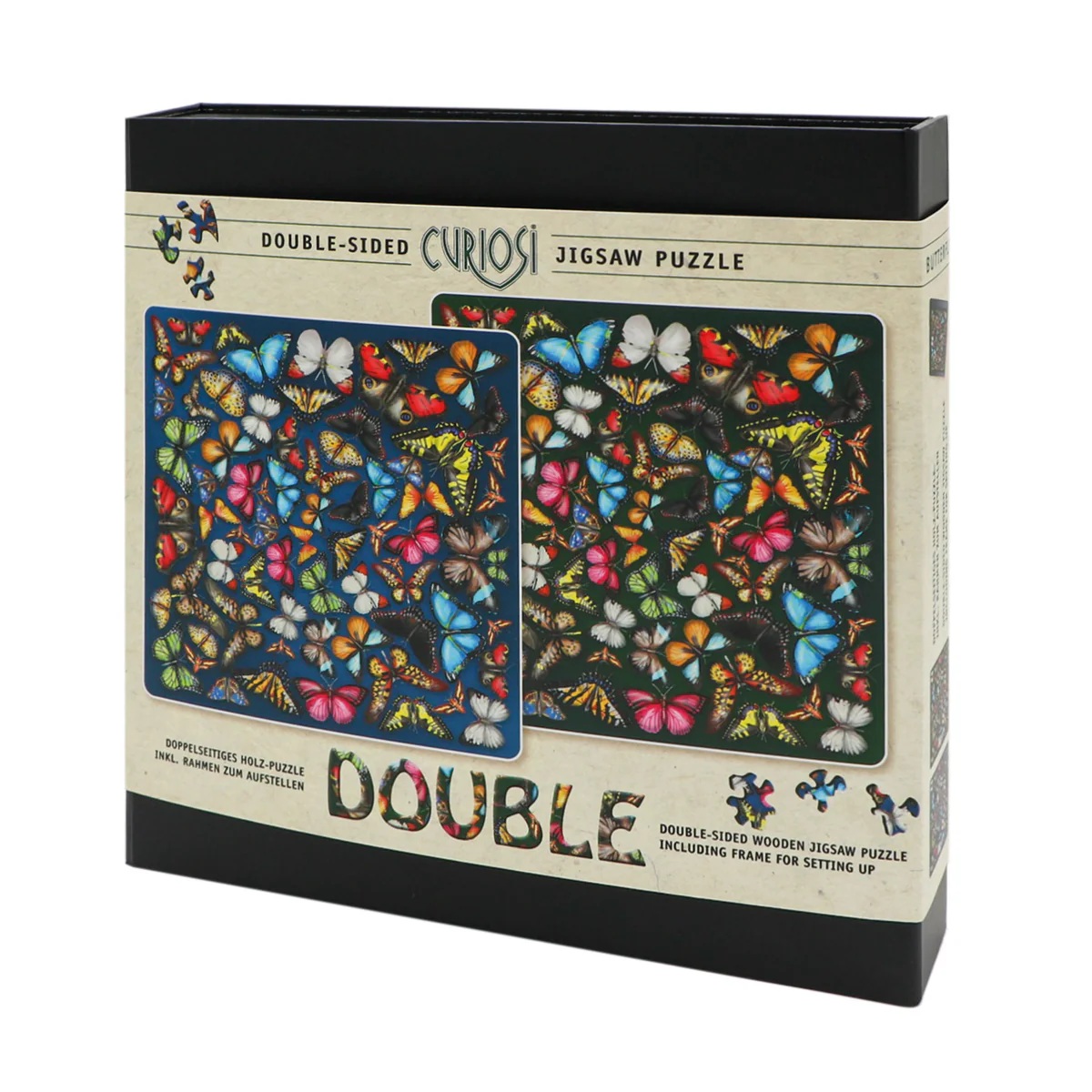 Curiosi Double Puzzle Butterfly mit Tablett
