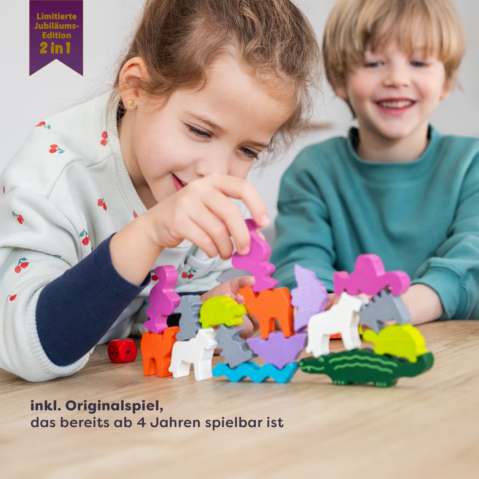haba spiel ab 4 Haba Spiel Tier auf Tier Deluxe Zwei Spiele in einer Box - ab 4 und ab