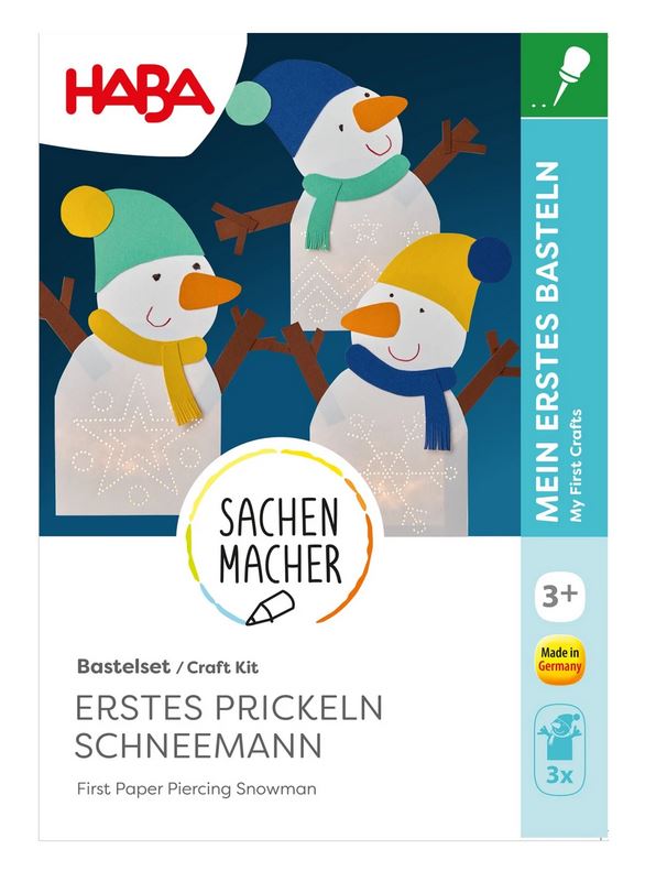 Haba Sachenmacher Bastelset Erstes Prickeln Schneemann 