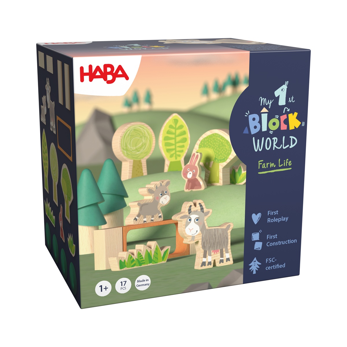 Haba My 1st Block World – Wald und Wiese Bausteinwelt ab 1 Jahr
