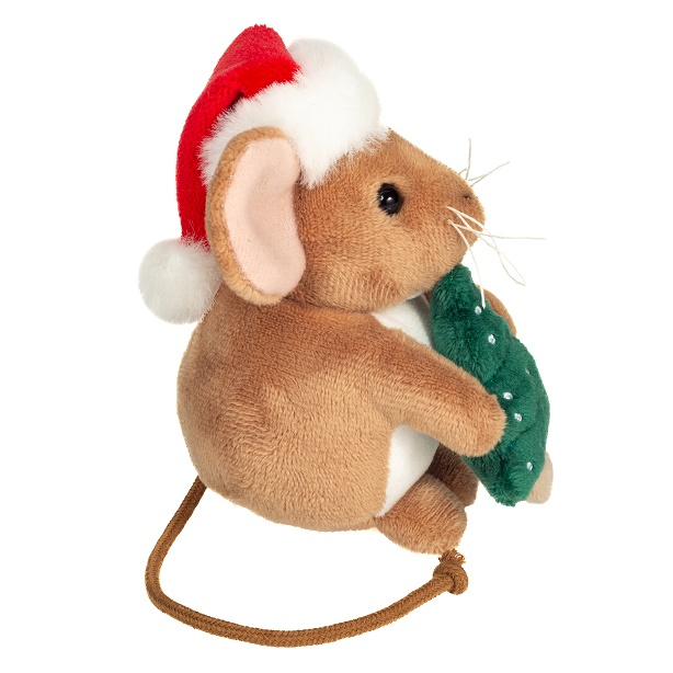 Hermann Teddy Weihnachtsmaus m. Tannenbaum 11 cm Stofftier