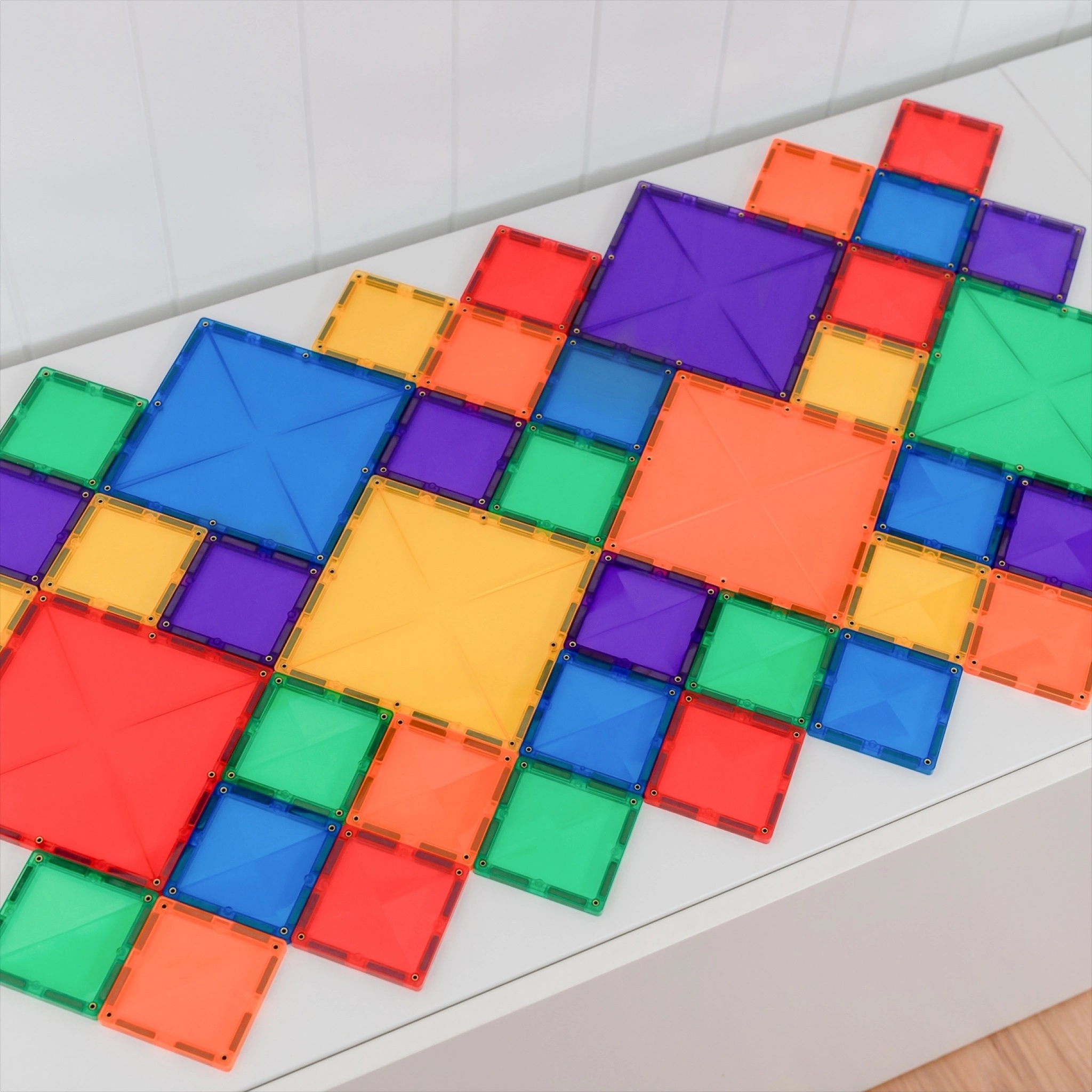 Connetix Magnetbausteine Rainbow Square Pack  42 Teile