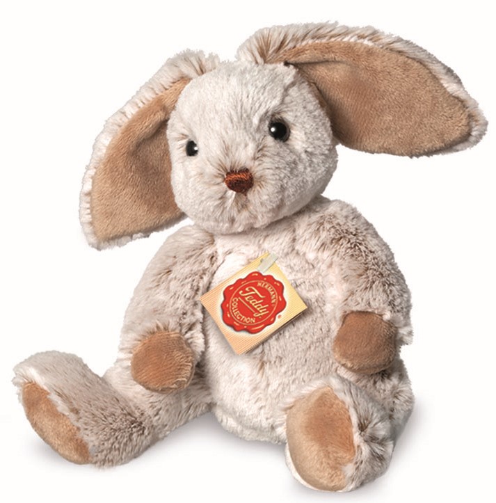 Hermann Teddy Schlenkerhase grau 25 cm