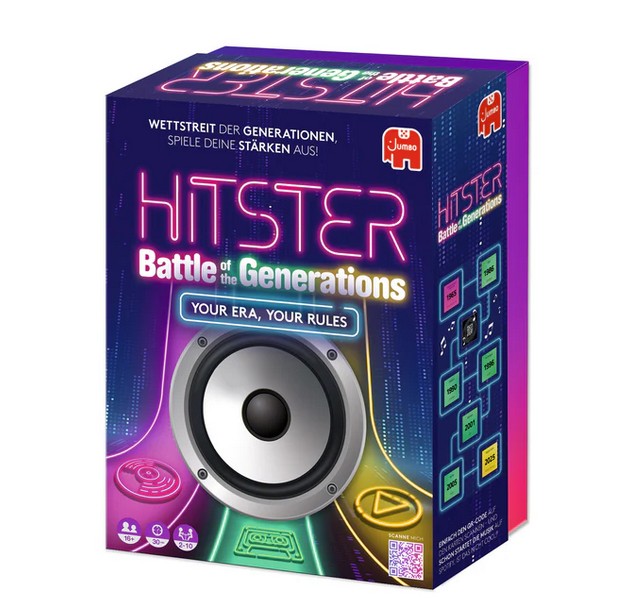 Jumbo Partyspiel Hitster Battle of the Generation Gesellschaftsspiel rund um die Musik