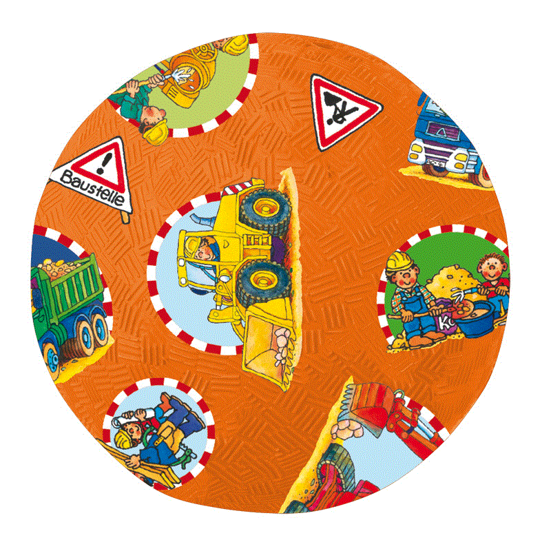 Lutz Mauder Kinderball 12,5cm Baustellenfahrzeuge