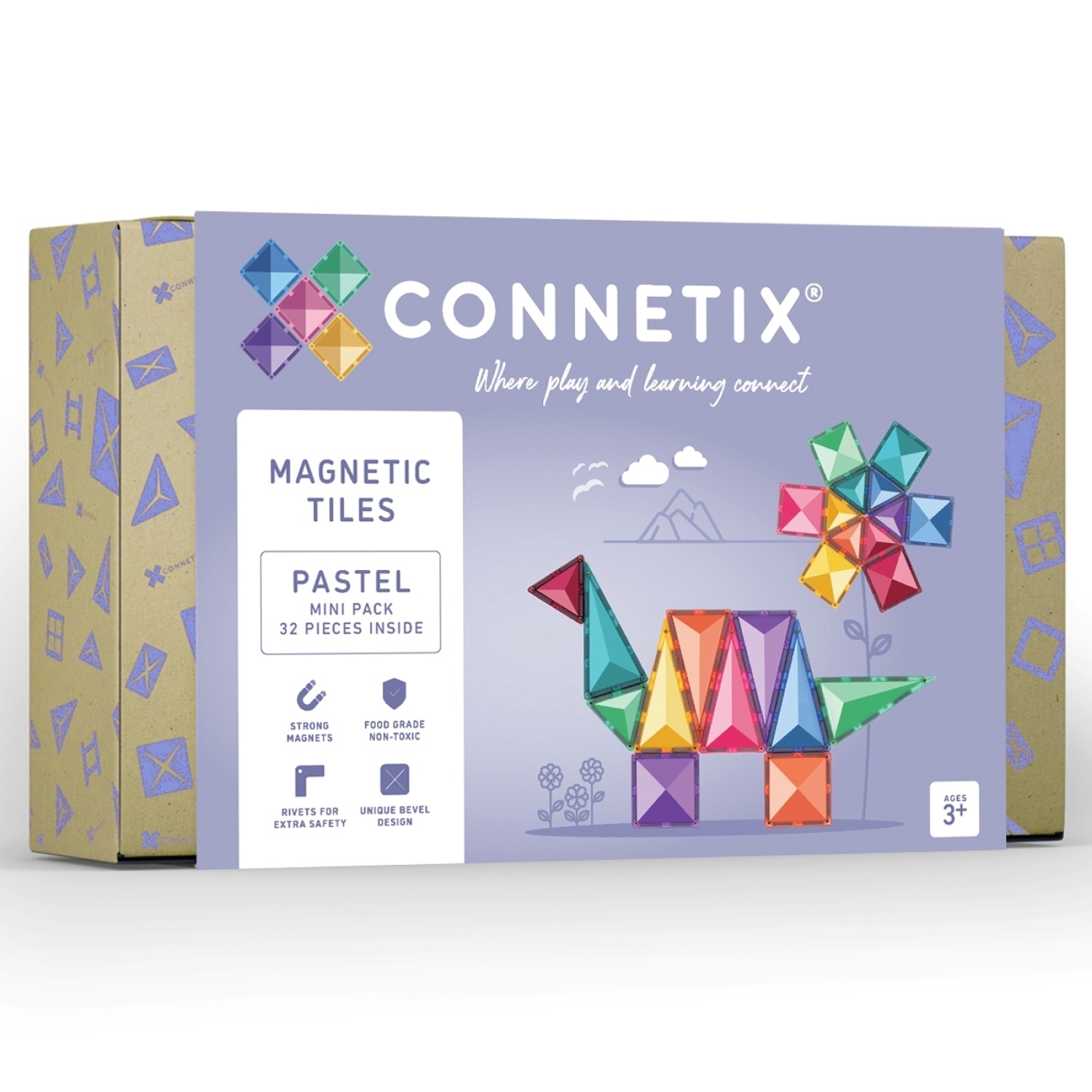 Connetix Magnetbausteine Pastel Mini Pack 32 Teile