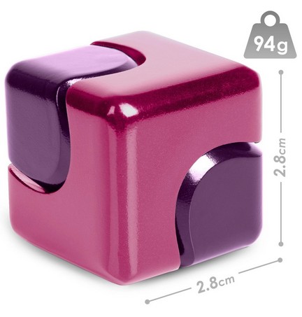 Bopster Fidget Spinner Cube - Pink & Purple Metall Fidget Toy