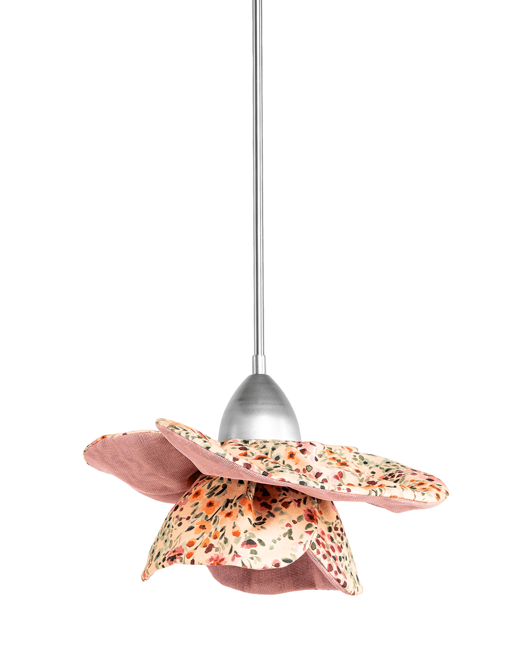 Skitso Hängelampe Vintage Bloom Poppy - Blütenlampe aus Stoff Luminous Botanica pentant