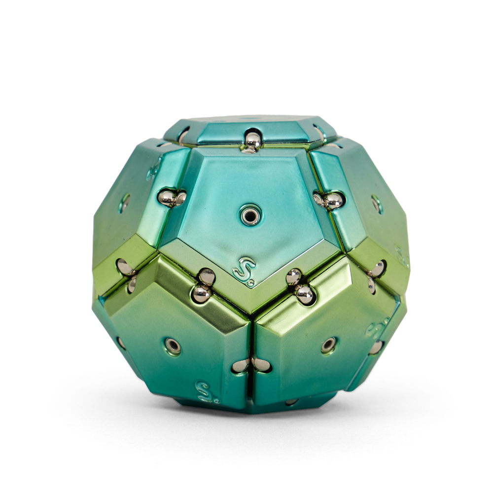 SPEKS Geode Sphere Chrome Gamma Green Magnet Fidgettoy ab 14 Jahren