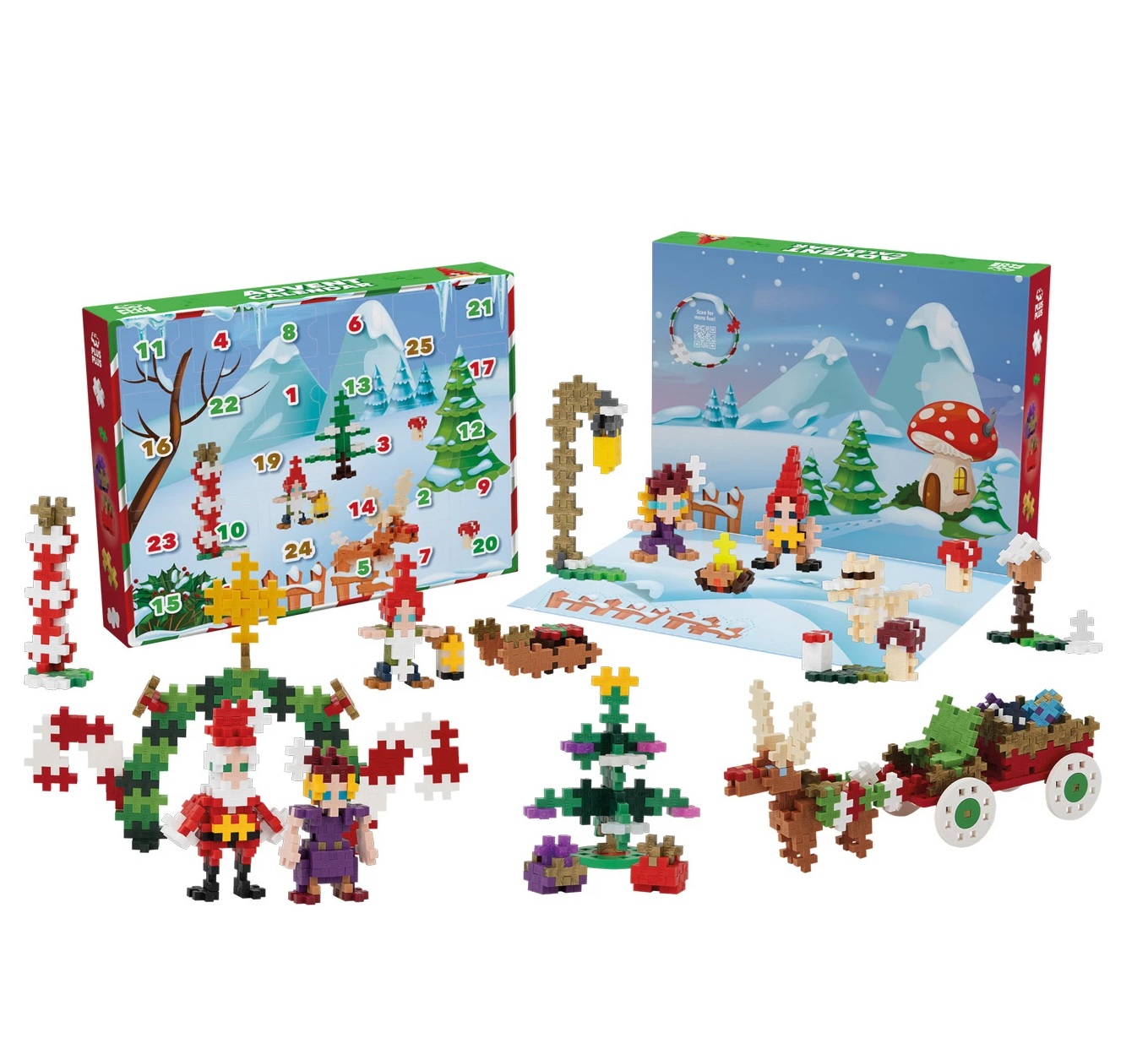 Adventskalender Plus-Plus Weihnachtsdorf - Santas World