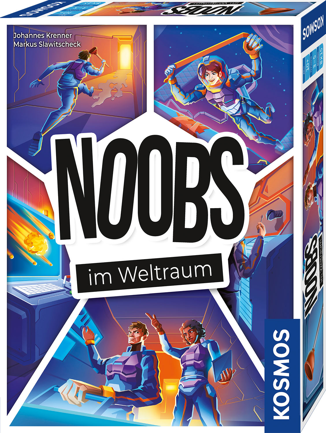 Kosmos Spiel Noobs im Weltraum Kooperatives Kommunikationsspiel