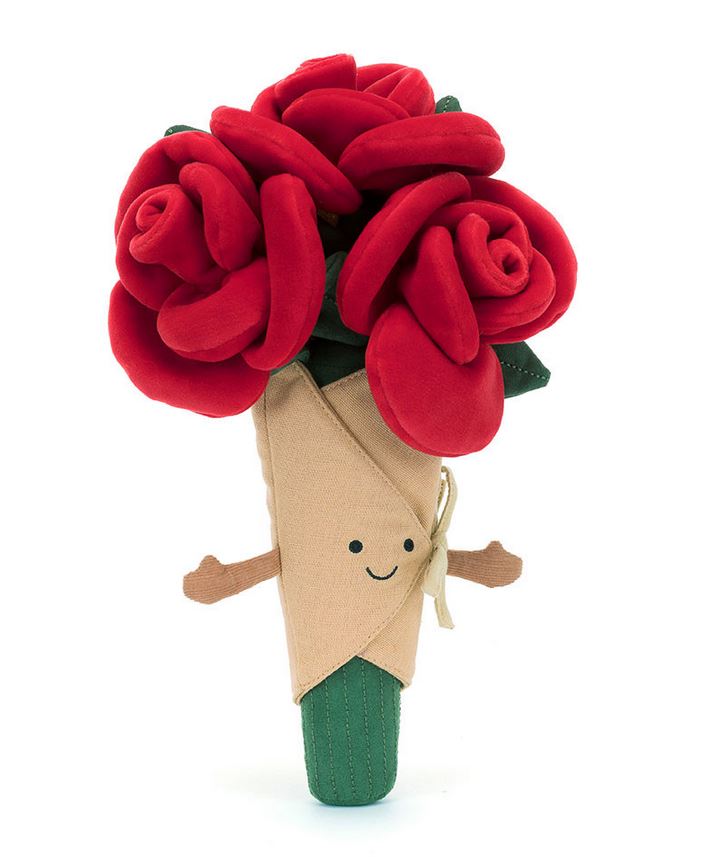 Jellycat Stofftier Amuseable Rose Bouquet Plüsch Blume