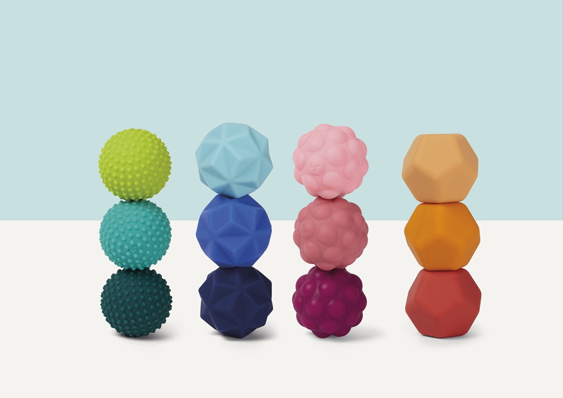 SPEKS Fidget Magnets ODDs Blue Peaks 3 Magnetkugeln mit Silikonhülle