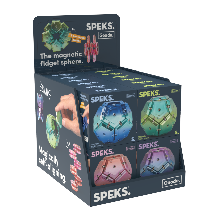 SPEKS Geode Sphere Chrome Nova Purple Magnet Fidgettoy ab 14 Jahren