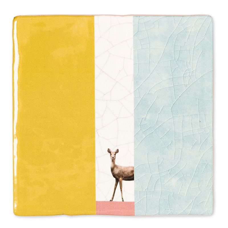 StoryTiles small - I see you dear - Fliesenkunst mit Hirsch 10cm