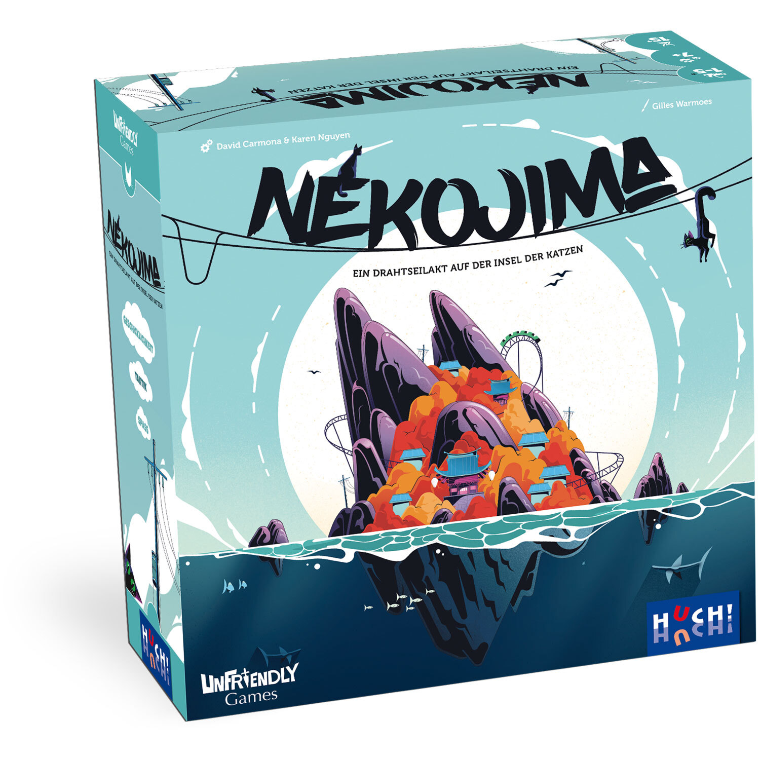Nekojima Stapel-Wackel-Balancier Gesellschafts-Spiel
