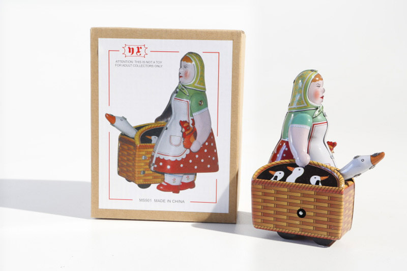 Blechspielzeug Gänseliesel aufziehbar