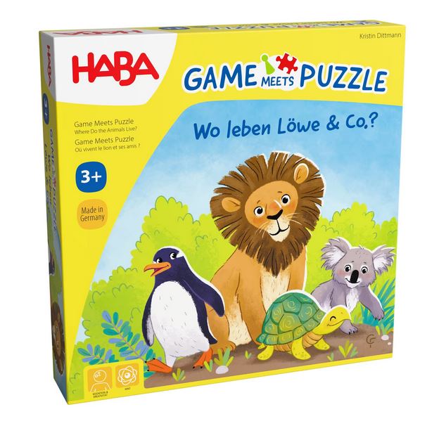 Haba Games meets Puzzle – Wo leben Löwe & Co.?