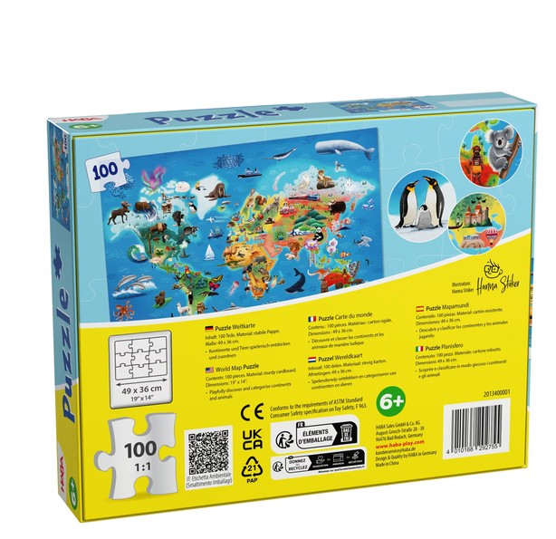 Haba Puzzle Weltkarte