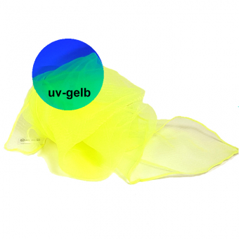 Jongliertuch 60cm x 60cm - UV Gelb 
