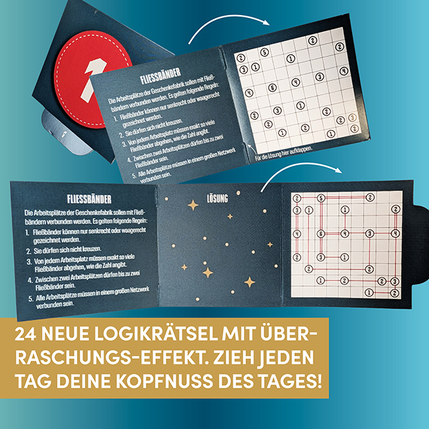 Der neue Kopfnussknacker - Rätseladventskalender