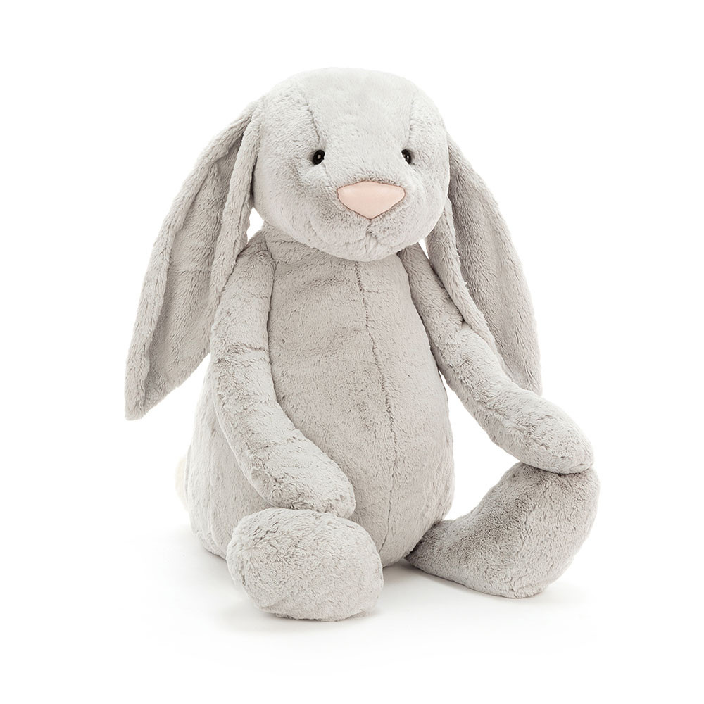 Jellycat Stofftier Bashful Silver Bunny Really Really Big Plüsch Hase Gigantisch groß