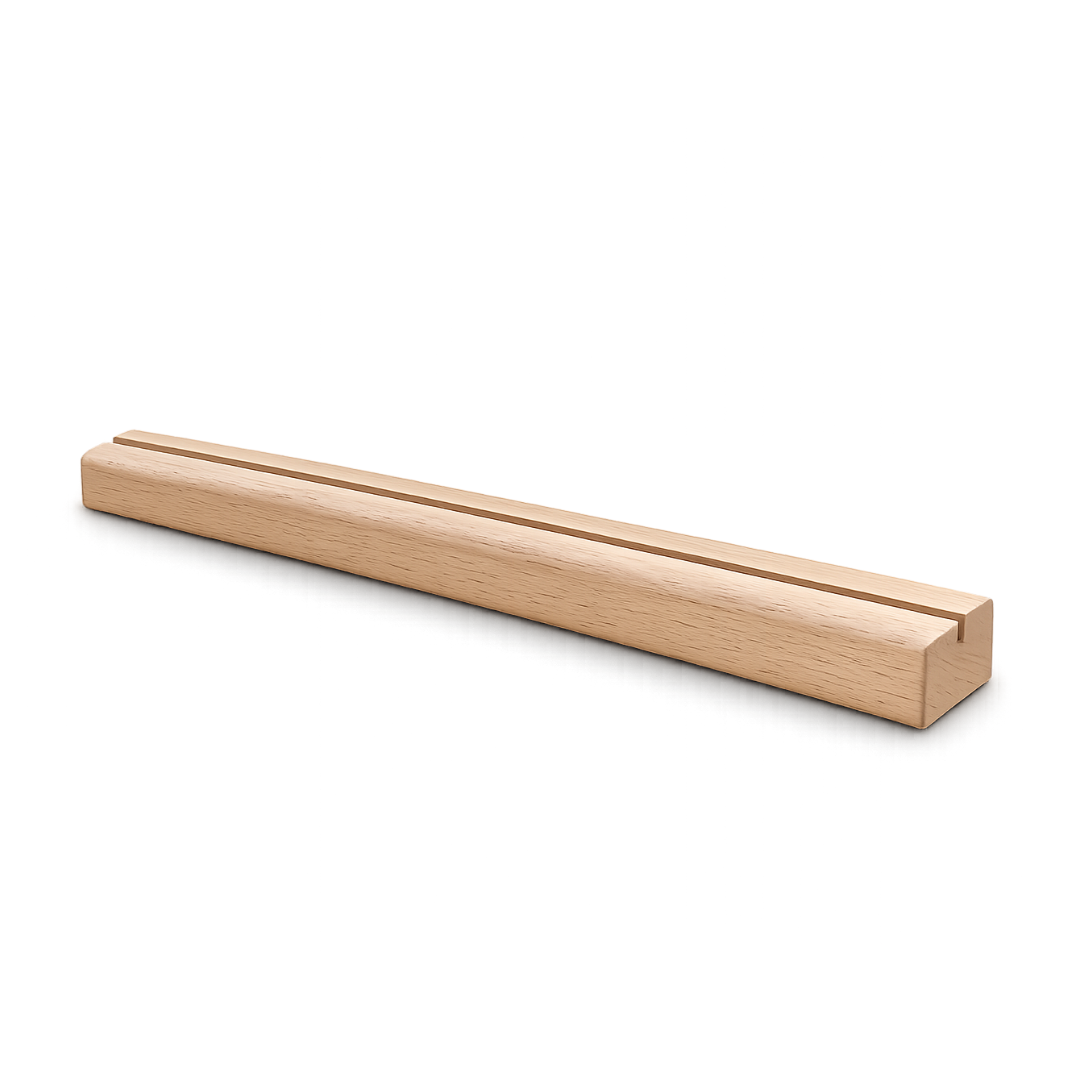 Gerader Spielkartenhalter aus Holz 33cm