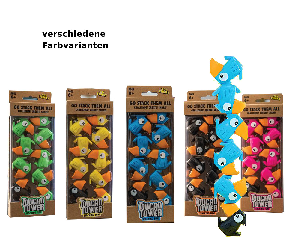 Crazy Three Stapelspiel Toucan Tower